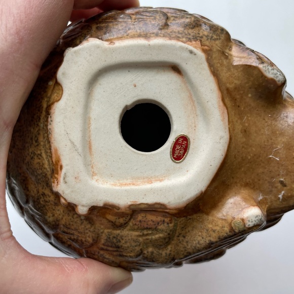 Vintage brown ceramic quails. Set of two. Made in Japan. - Picture 4 of 6